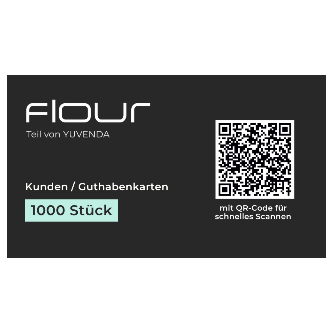 flour Kunden / Guthabenkarten - 1000 Stück