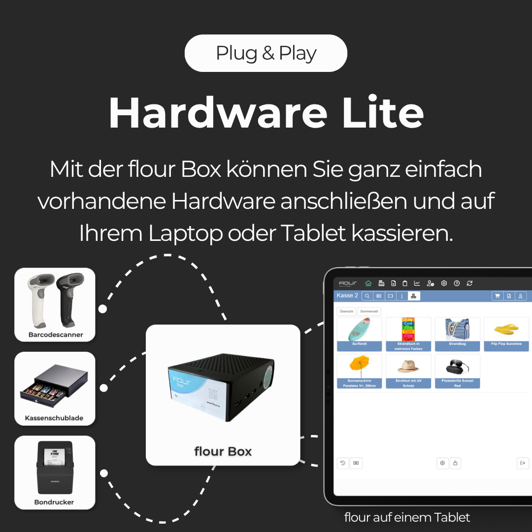 flour ist die Hardware Lite Cloud-Kassenlösung