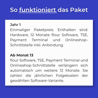 Startup Komplett-Paket: flour Flex Online