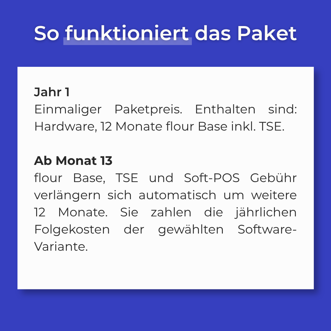 Startup Komplett-Paket: flour Go
