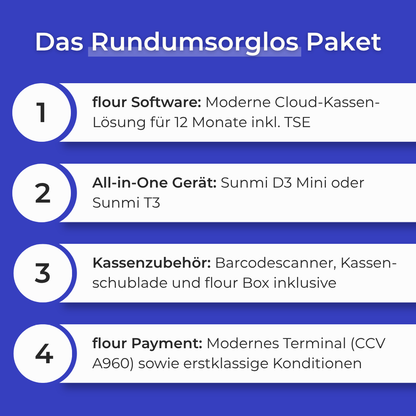 Startup Komplett-Paket: flour Flex