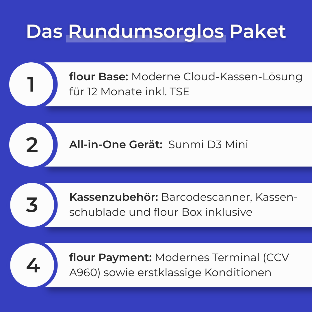 Startup Komplett-Paket: flour Kompakt