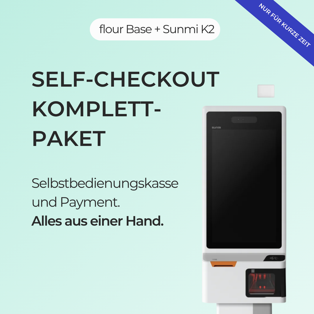 Startup Komplett-Paket: flour Self-Checkout