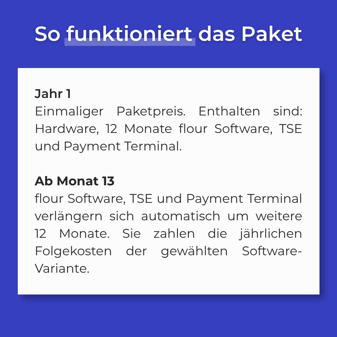 Startup Komplett-Paket: flour Self-Checkout