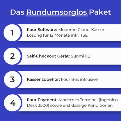 Startup Komplett-Paket: flour Self-Checkout