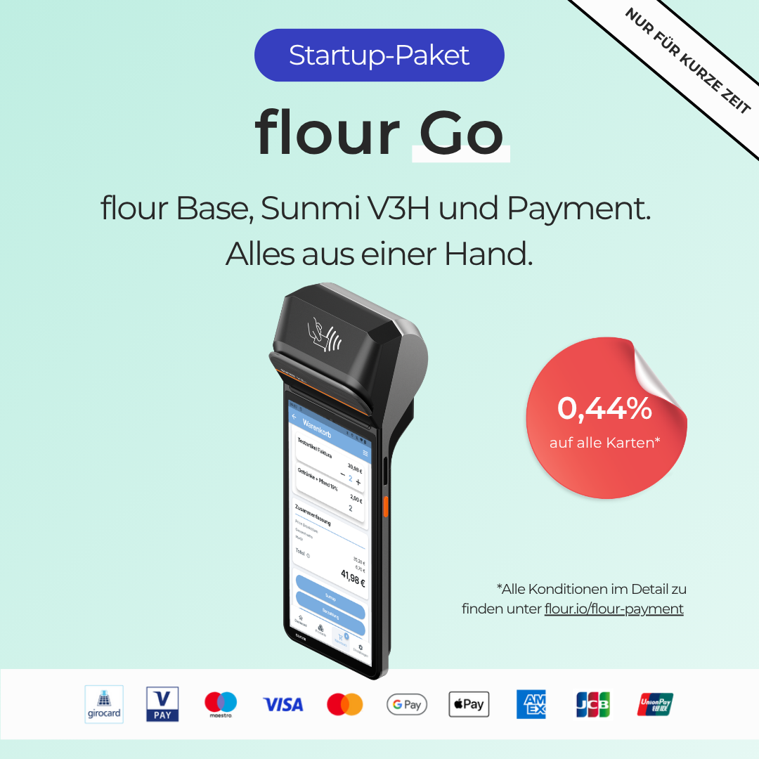 Startup Komplett-Paket: flour Go