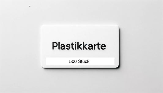 flour Plastikkarte, beidseitig bedruckt - 500 Stück